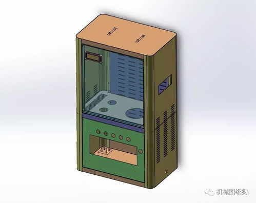 通信光缆箱体钣金结构3d图纸 solidworks设计