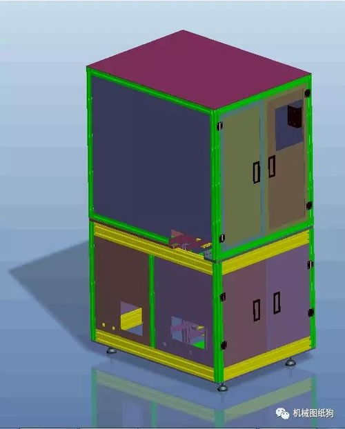 非标自动化设备钣金外观造型设计3d模型图纸 proe creo设计